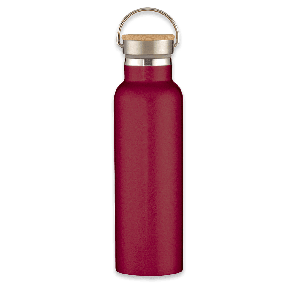 21 oz. Tipton Stainless Steel Water Bottle with Bamboo Lid - Image 4