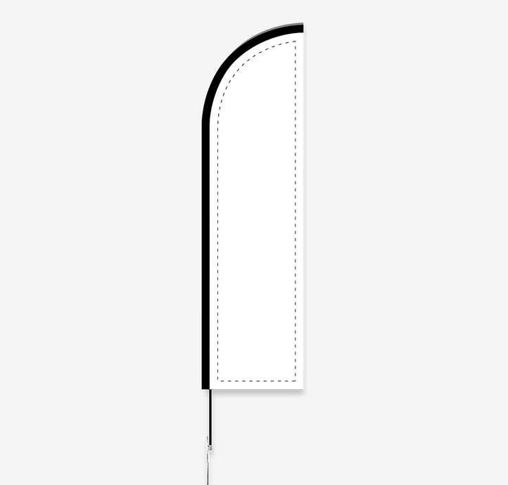 Full Color 8' Feather Flag with Ground Stake - Image 4
