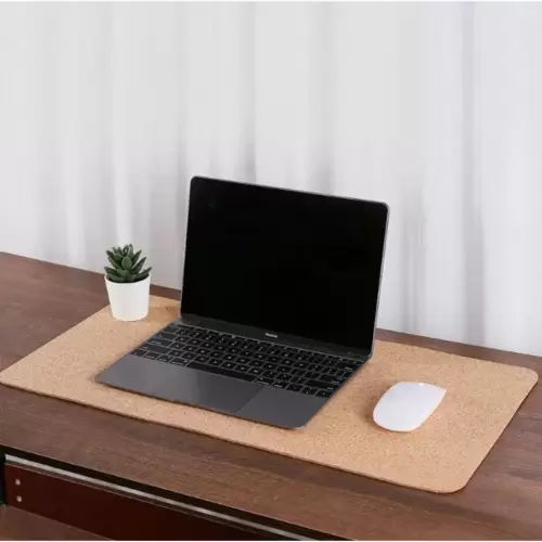 Vegan Cork Desk Mat Dual Side Large Mouse Pad - Image 2