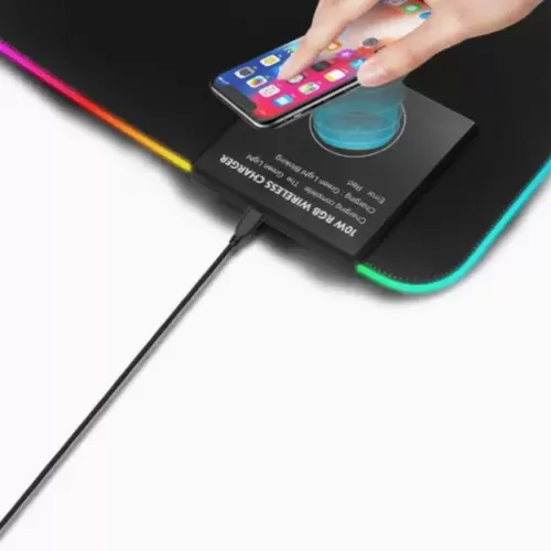 Large Wireless Charging Pad Mouse Pad - Image 2