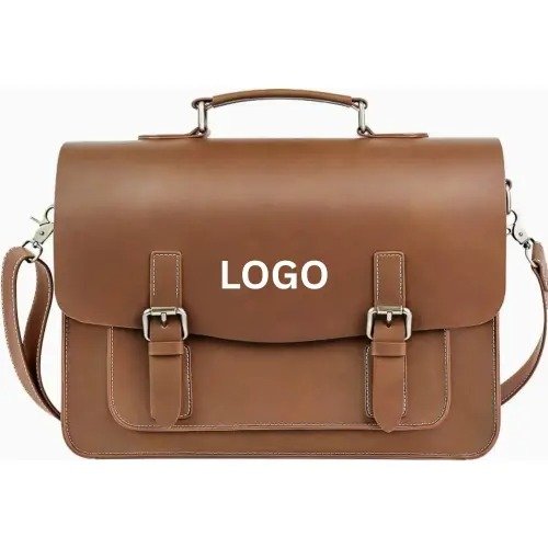 Mens Messenger Leather Laptop Bag