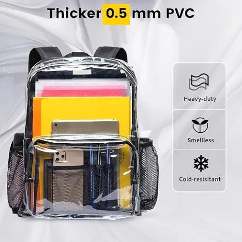 High Quality Clear PVC Fashion Backpack - Image 4