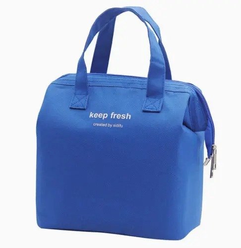 Insulated Cooler Lunch Tote Bag with Zipper - Image 2
