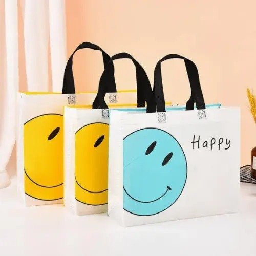 Factory Sale Recyclable Durable Nonwoven Tote Color Bag - Image 2