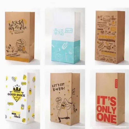 Food Contact Kraft Paper Food Bags Custom Printing - Image 2