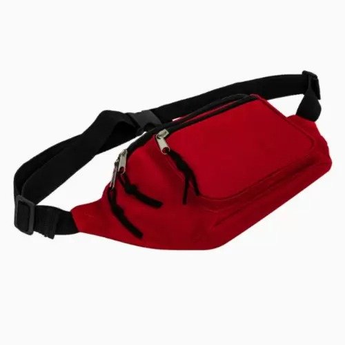 Custom Logo Waterproof Travel Red Fanny Pack Waist Bag - Image 2