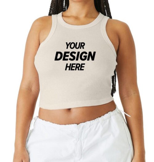 Women's Cropped Racerback Tank