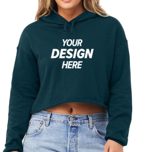 Women's Cropped Fleece Hoodie
