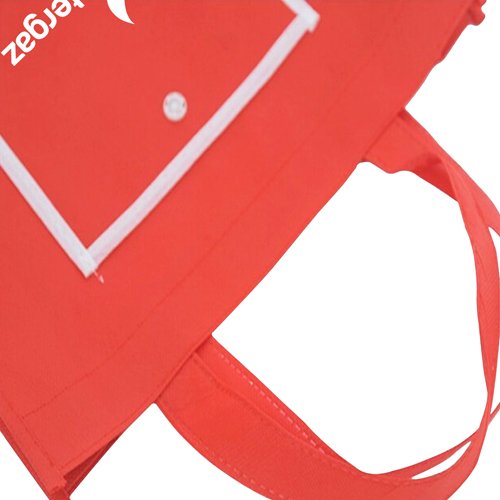 Rolling Non-Woven Foldable Tote Bag - Image 2