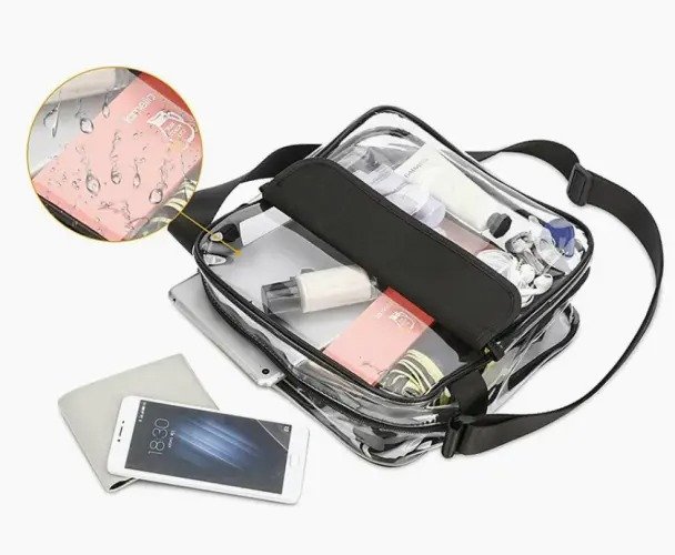 Beauty Crossbody Messenger PVC Toiletry Bag - Image 4