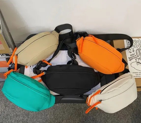 Men′s Shoulder Bag Casual Canvas Travel Waist Bag - Image 3