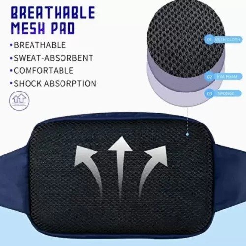 Waist Bag with Multi-Pockets Adjustable Belts Fanny Pack - Image 4