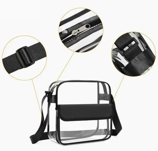 Beauty Crossbody Messenger PVC Toiletry Bag - Image 3