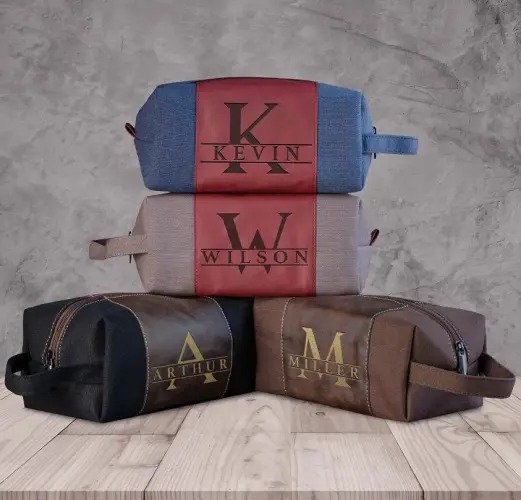 Makeup Bag Retro Canvas Waterproof PU Storage Bag - Image 3