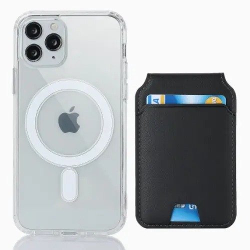 Leather Magnetic Cell Phone Card Holder Wallet Phone - Image 3