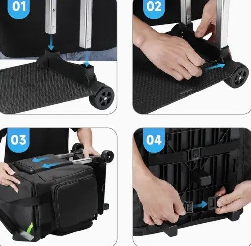 Portable Insulated Leak-Proof Trolley Rolling Cooler Bags - Image 3