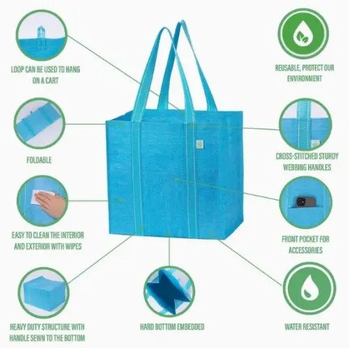 Large Premium Quality Heavy Duty Tote Bag Set - Image 3