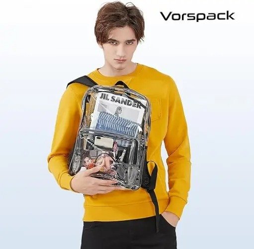 High Quality Clear PVC Fashion Backpack - Image 3