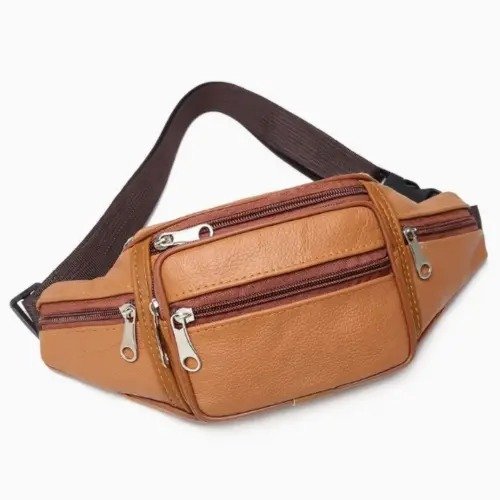 PU Leather Waist Bag Fanny Pack Sport Travel Bags - Image 4