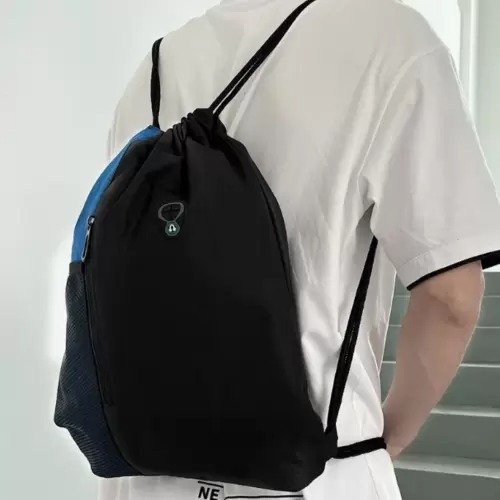 Polyester Travel Shopping Gym Drawstring Bag - Image 4