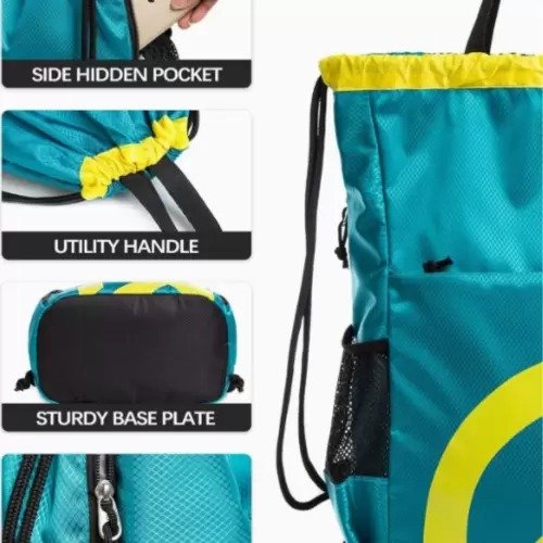 Sport Gym Water Bottle Mesh Drawstring Bags - Image 2