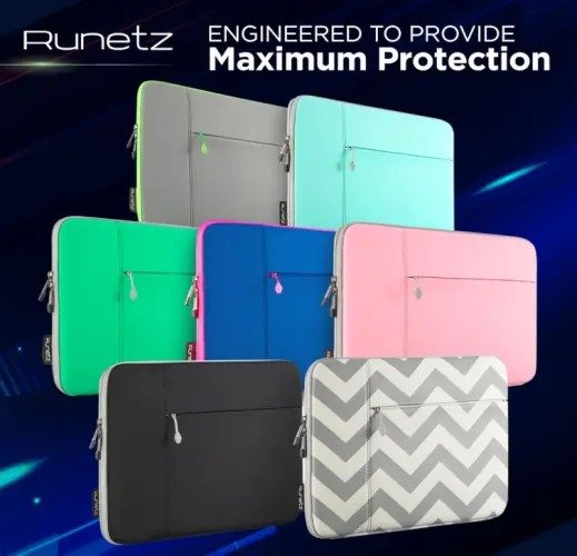 Functional with Inner Padding Neoprene Laptop Sleeve - Image 4