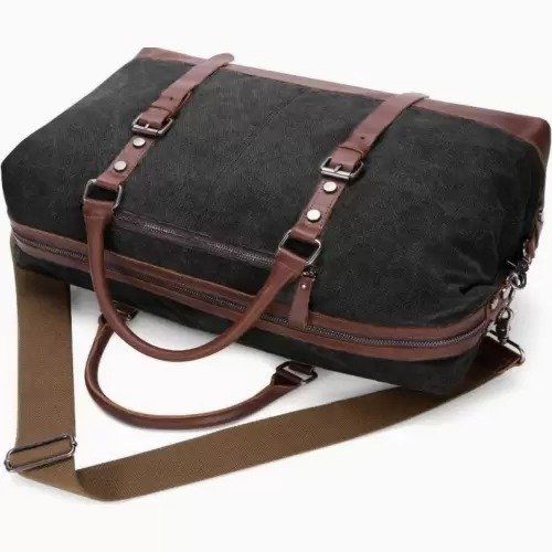 Travel Carry on Duffel Bags Plus Handbag Leather Handle - Image 3