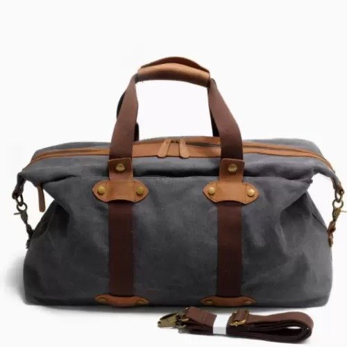 Vintage Simple Canvas Gym Bag Heavy Travel Bag - Image 2