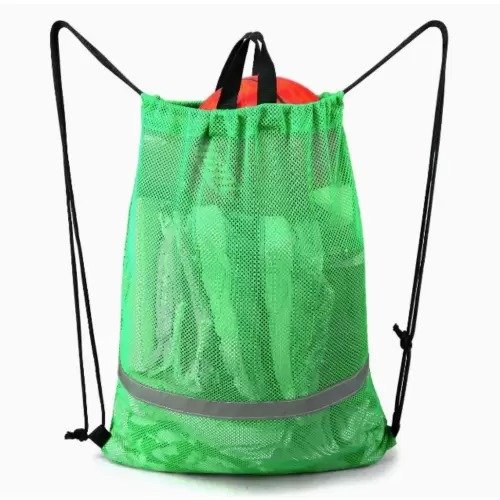 Mesh Drawstring Beach Backpack Bag for Sport - Image 4