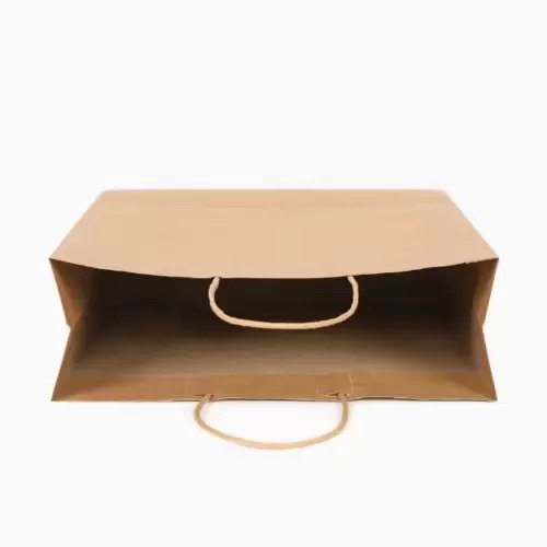 Reinforced Bottom Brown Paper Carrier Bag - Image 5