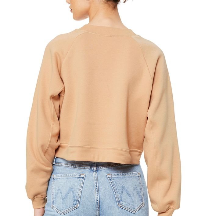 Women's Cropped Raglan Pullover Fleece - Image 2