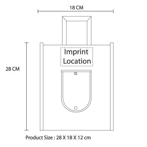 Rolling Non-Woven Foldable Tote Bag - Image 4
