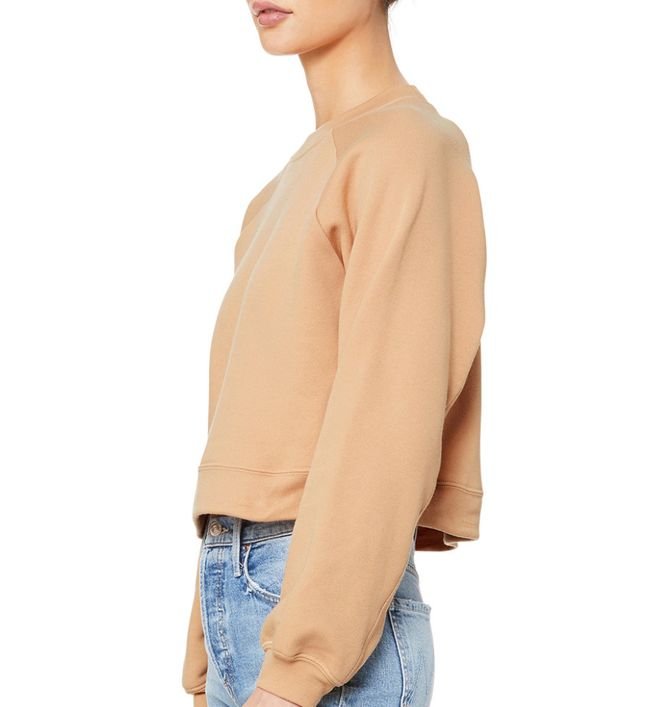 Women's Cropped Raglan Pullover Fleece - Image 3