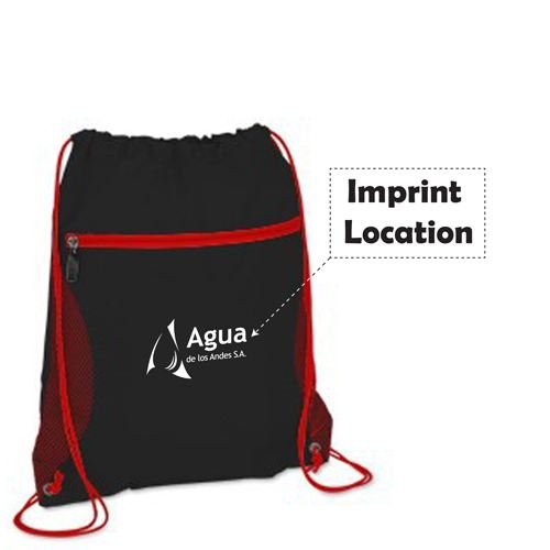 Solid Color Printing Drawstring Backpack - Image 6