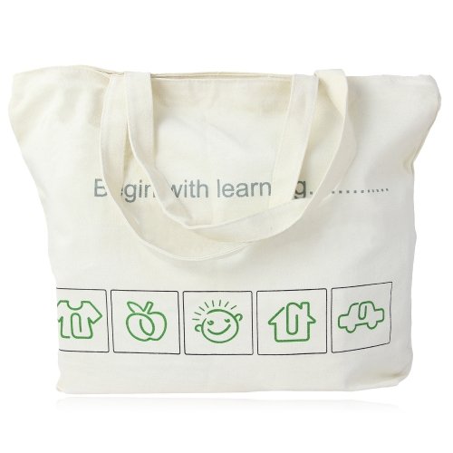 Custom Canvas Tote Bag with Zipper - Image 5