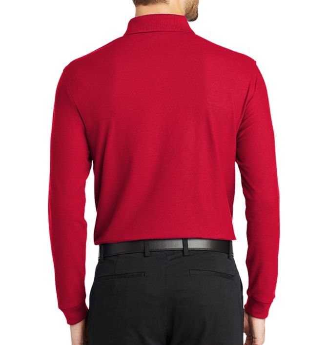 Long Sleeve Core Classic Pique Polo - Image 2