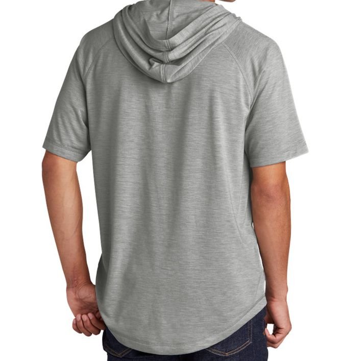 Tri-Blend Wicking Short Sleeve Hoodie - Image 2