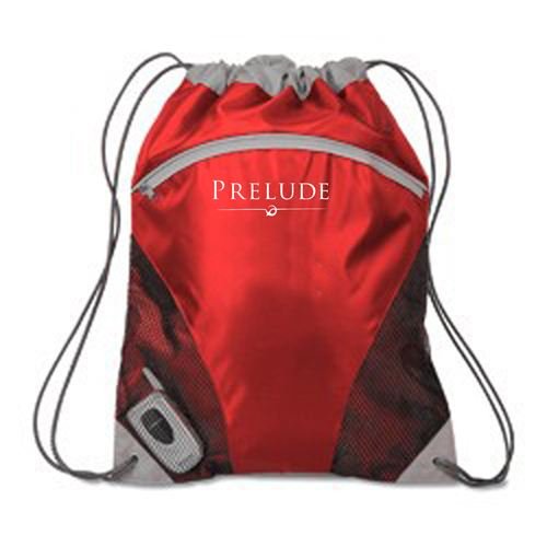 Camping Zippered Pocket Drawstring Backpack - Image 3
