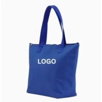 Cooler Bag with Self-Fabric Handles and Zipper