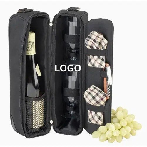 Custom Takeaway Insulated Thermal Cooler Wine Tote Bag - Image 2