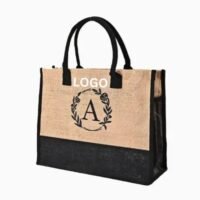 EcoFriendly Large Capacity Jute Shopping Tote Bag