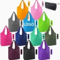 Storage Bags Nylon Polyester Folding Shopping Tote Bag
