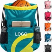Sport Gym Water Bottle Mesh Drawstring Bags