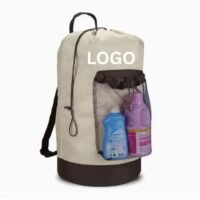 Backpack Shoulder Straps Clothes Hamper Laundry Bag