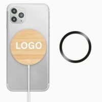 Personalized Magnetic Bamboo Wireless Charger