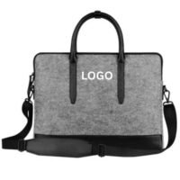 Fashionable Felt Sleeve Pouch Laptop Messenger Bag Handbags
