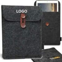 Classic Black Felt Handbags Bag Laptop Bag Tablet Bag