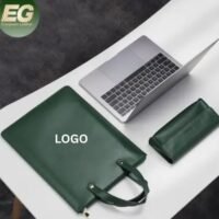 Waterproof Genuine Leather Briefcase Laptop Sleeve Bag