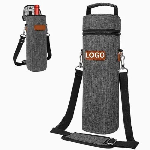 Protective Padded Thermal Single Bottle Wine Carrier Bag