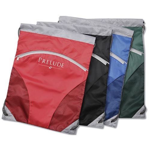 Camping Zippered Pocket Drawstring Backpack - Image 6